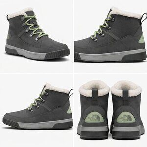 NIB The North Face Gray Boots with Green Accents